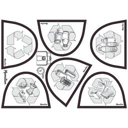 Poubelle plastique agroalimentaire 30 L blanc - Image 3