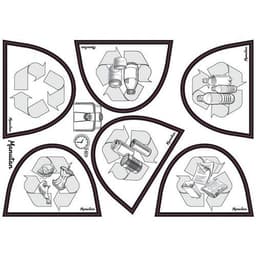 Poubelle plastique agroaliment 30 L jaune - Image 2