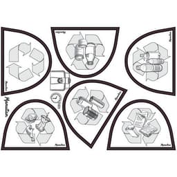 Poubelle plastique agroalimentaire 45 L rouge - Image 2