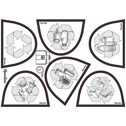 Poubelle plastique agroalimentaire 45 L blanc - Image 3