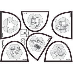 Poubelle plastique agroalimentaire 70 L rouge - Image 2