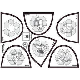 Poubelle plastique agroalimentaire 70 L jaune - Image 2
