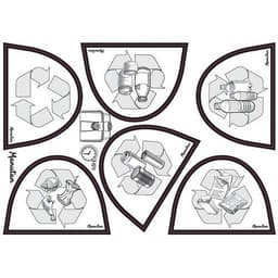 Poubelle plastique agroalimentaire 90 L gris - Image 2