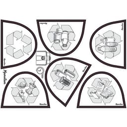 Poubelle plastique agroalimentaire 90 L jaune - Image 3