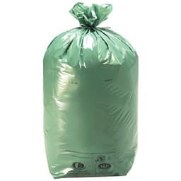 Lot de 200 sacs poubelle en PEBD 110 L coloris vert ép.36 µm - Image principale