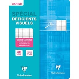 Cahier 90g 48 pages seyes 2.5 mm agrandi 10/10 format 17 x 22 cm - Image 2