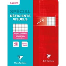 Cahier 90g 48 pages seyes 2.5 mm agrandi 10/10 format 17 x 22 cm - Image 4