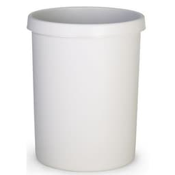 Corbeille ronde à papier en plastique - 45 L Gris - Image principale