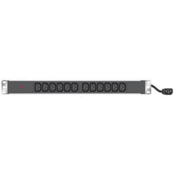 Multiprise 19'' 12 prises C13 / cordon C14 avec voyant - Image principale