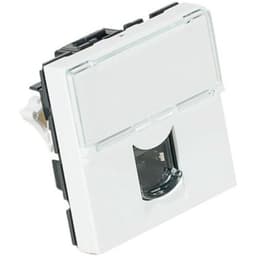 Plastron mosaic 45X45 1 port RJ45 cat 6 stp - Image principale