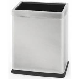 Corbeille à double paroi rectangulaire inox 10L - Image principale