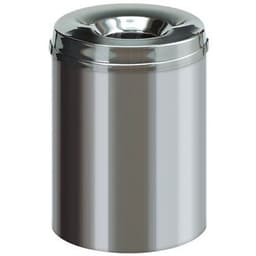 Poubelle à papier anti-feu inox, 15L à 50L - Image principale