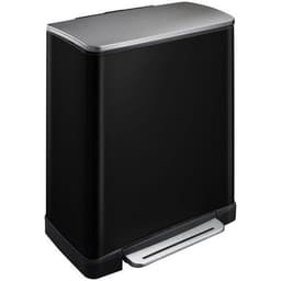 Poubelle à pédale E-Cube rectangulaire - 50 L, Matériau : Acier - Image principale