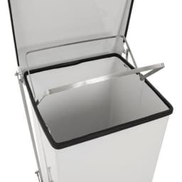 Conteneur à pédale industriel - 152 L, Coloris : Blanc - Image 2
