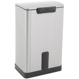 Poubelle à pédale E-Cube rectangulaire-  40 L, Matériau : Inox - Image 4