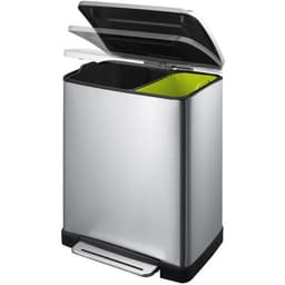 Poubelle à pédale E-Cube Tri-sélectif 10+9 L, Matériau : Inox - Image 6