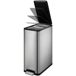 Poubelle à pédale Ecoslim Step Bin 20+20 L EKO inox mat - Image 4