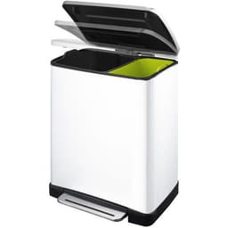 Poubelle à Pédale tri sélectif E-cube 28+18 ltr EKO blanc - Image 6