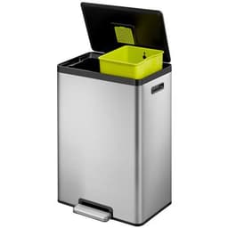 Poubelle à pédale Ecocasa II Recycling Step Bin 20+20 L inox - Image 13