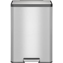Poubelle à pédale Ecocasa II Recycling Step Bin 20+20 L inox - Image 4