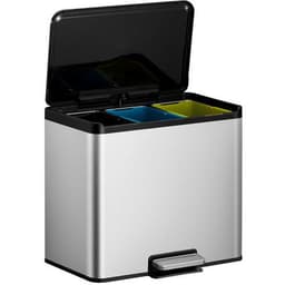 Poubelle à pédale Essential Recycler Step Bin 9+9+9 L inox m - Image 12