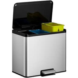 Poubelle à pédale Essential Recycler Step Bin 9+9+9 L inox m - Image 7