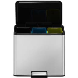 Poubelle à pédale Essential Recycler Step Bin 9+9+9 L inox m - Image 3