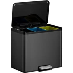 Poubelle à pédale Essential Recycler Step Bin 9+9+9 L Noir - Image 2
