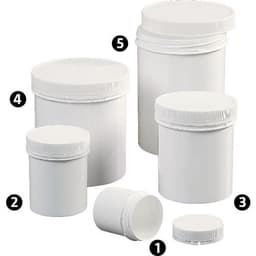 Pot plastique à couvercle vissant et inviolable - Image 2
