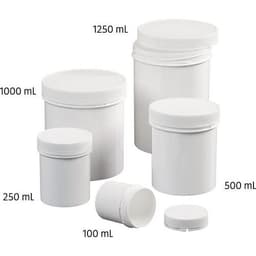 Pot plastique à couvercle vissant et inviolable - Image principale