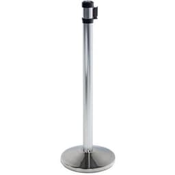 Poteau chromé à sangle -  2 m - Aluminium - Manutan Expert - Image 12