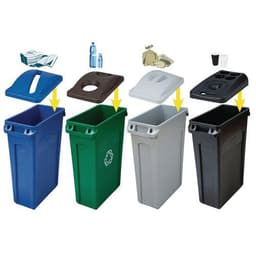 Poubelle Slim Jim Tri avec conduits d'aération 60 et 87 L - Rubbermaid - Image 4