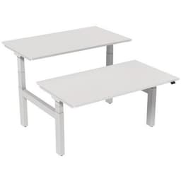 Bureau droit ergonomique Bench électrique 2 places - Kelli - Image 2