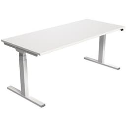 Bureau électrique ergonomique Kelli Blanc 180 cm - Image principale