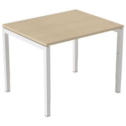 Bureau droit Kelli ergonomique à manivelle Chêne 100 cm - Image principale