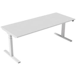 Bureau électrique ergonomique Kelli Blanc 200 cm - Image principale