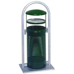 Poubelle support lyre - Galvanisé - 60 L - Image principale