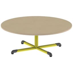 Table fixe Chloé plateau hêtre pied central ronde - Mobidecor - Image principale