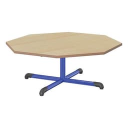 Table fixe Chloé plateau hêtre pied central octogonale - Mobidecor - Image principale