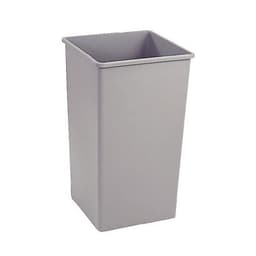Poubelle carrée en plastique - 133 litres - grise - Image principale