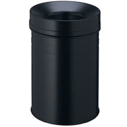Poubelle en métal antifeu - 30 L, Coloris : Noir - Image principale