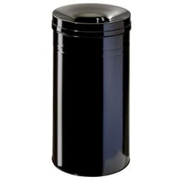 Poubelle en métal antifeu - 60 L, Coloris : Noir - Image principale