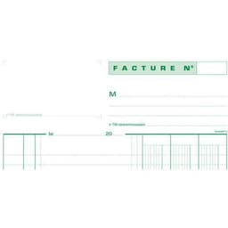 Lot de 5 Manifold factures avec tva 29,7x21cm 50 feuillets tripli - Image 2