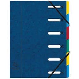 Trieur harmonika® avec élastiques 6 compartiments assortis (lot de 8) - Image principale