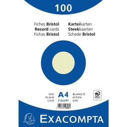 Paquet 100 fiches vert oeilm bristol uni 210x297mm (lot de 10) - Image principale