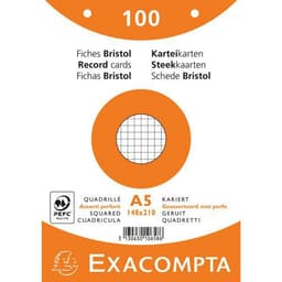 Set de 10 paquets 100 fiches film perforé 148x210mm assortis - Image principale