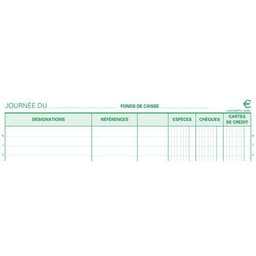 Lot de 5 Manifold encaissements 29,7x21cm 50 feuillets autocopiants - Image principale