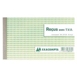 Lot de 20 Manifold reçus avec TVA 10,5x18cm 50 feuillets dupli - Image principale