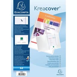 Lot de 30 chemises de présentation PP souple krea cover - a4 Blanc - Image principale