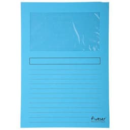 Lot de 16 Paquet 25 chemises fenêtre forever 120g/m² 22x31cm Bleuclair - Image principale